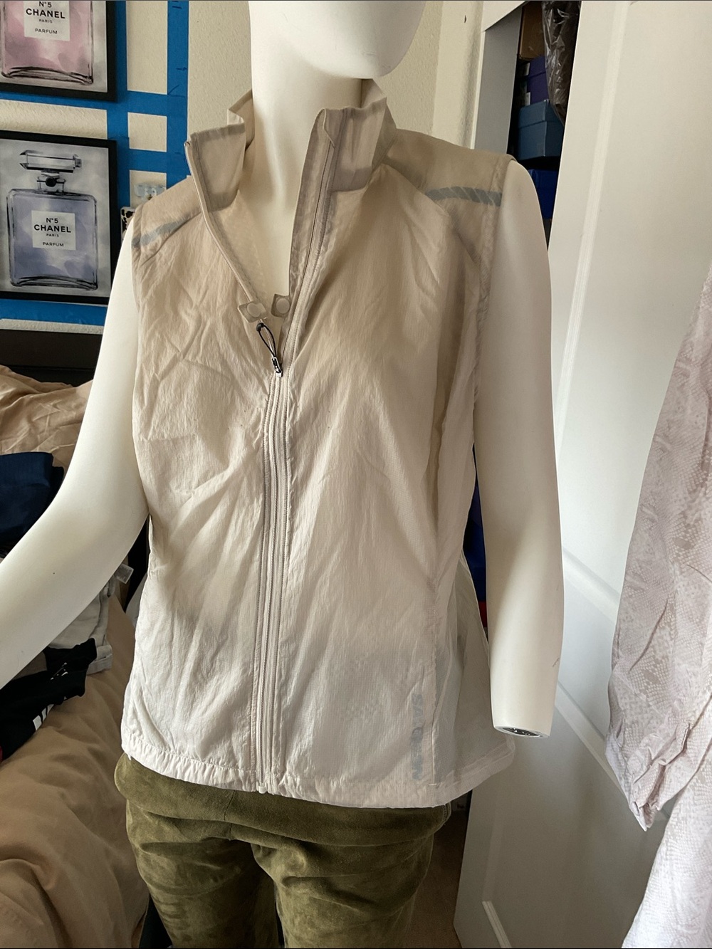 Salomon Beige Lightweight Sleeveless Vest